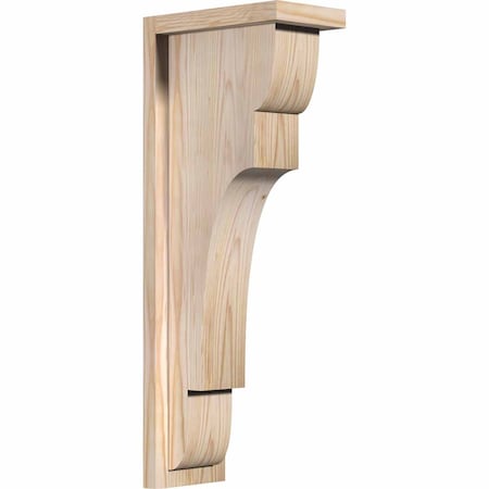 Ekena Millwork New Brighton Smooth Corbel w/Backplate, Douglas Fir, 5 1/2"W x 10"D x 26"H COR06X10X26NEB01SDF